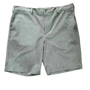 PGA Tour Men’s Golf Shorts Gray Herringbone Pattern Size 38